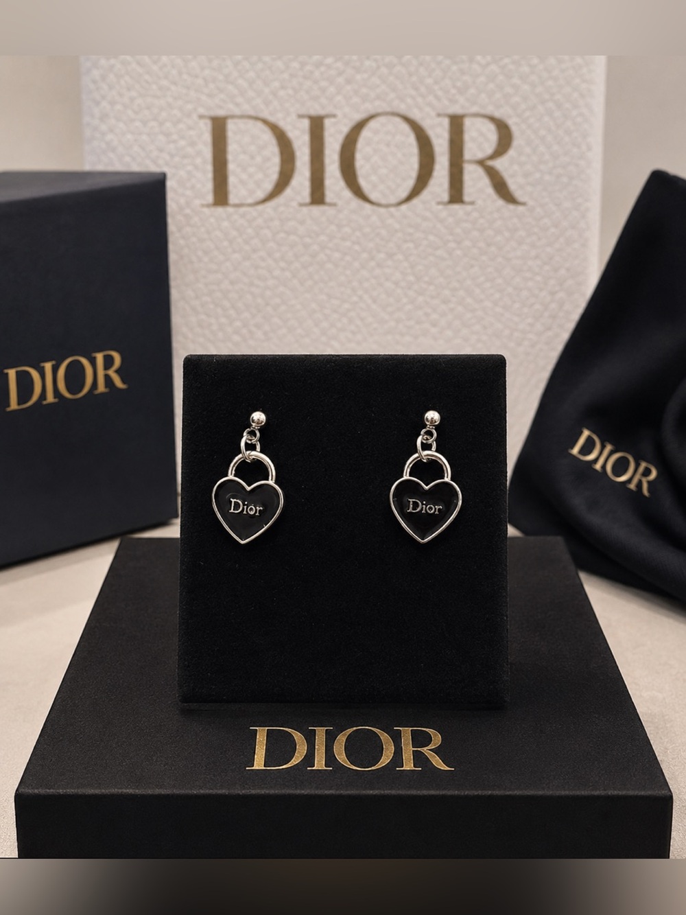 DIOR SILVER EARRINGS